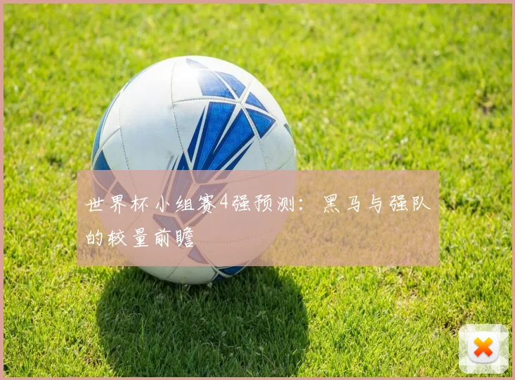 世界杯小组赛4强预测：黑马与强队的较量前瞻