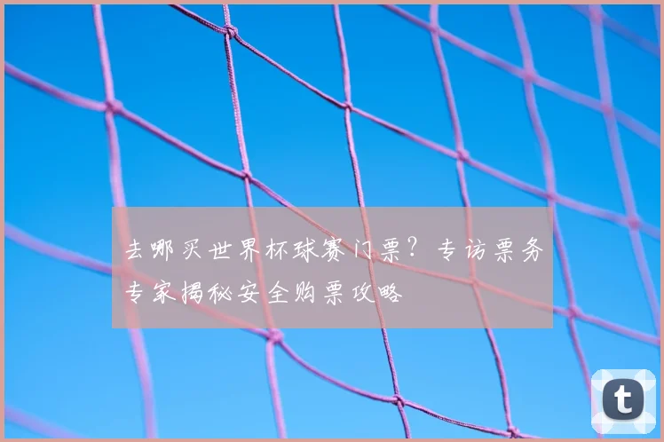 去哪买世界杯球赛门票？专访票务专家揭秘安全购票攻略